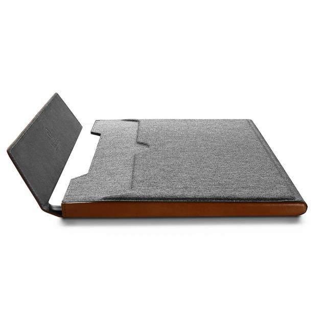 Túi Chống Va Đập Tomtoc H15-E02Y [Chính Hãng USA] Premium Leather For Macbook Pro 15″ - Gray