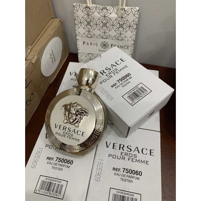 Chính hãng Mỹ- Nước hoa Versace Eros Pour Femme EDP 100ml. Tester 750060 (Hộp carton như hình)