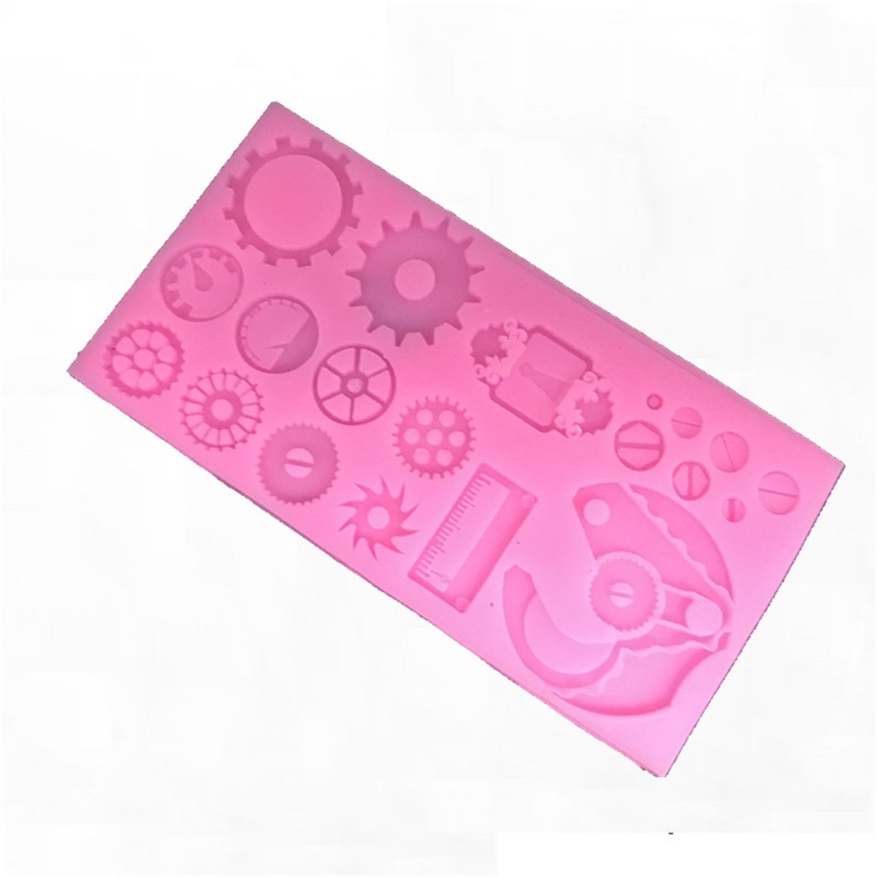 Khuôn Silicone Làm Bánh Hình Cơ Khí Steampunk