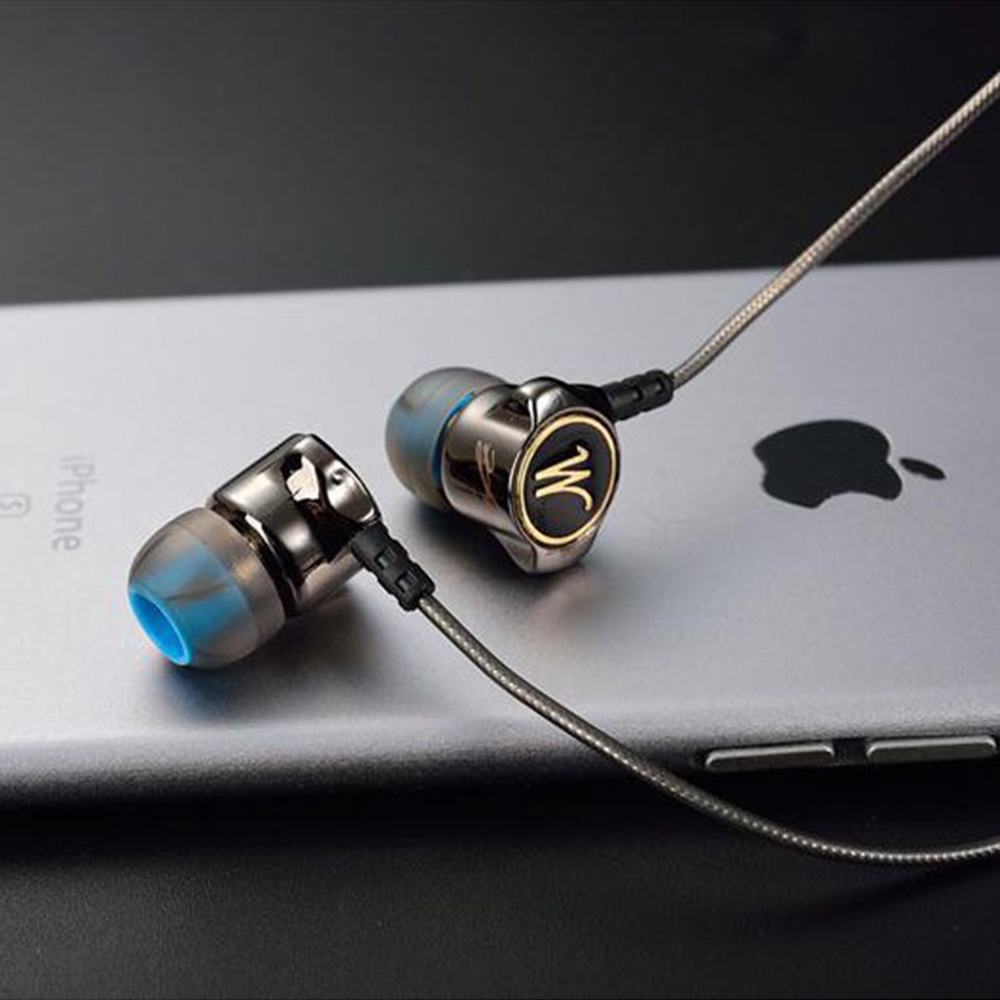 Tai nghe nhét tai QKZ DM7 âm trầm có micro jack cắm 3.5mm phong cách thể thao