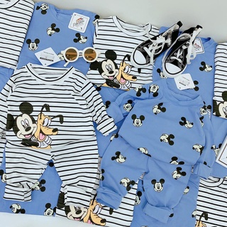Bộ Cotton Dài Tay Mickey cho bé trai và bé gái BD58