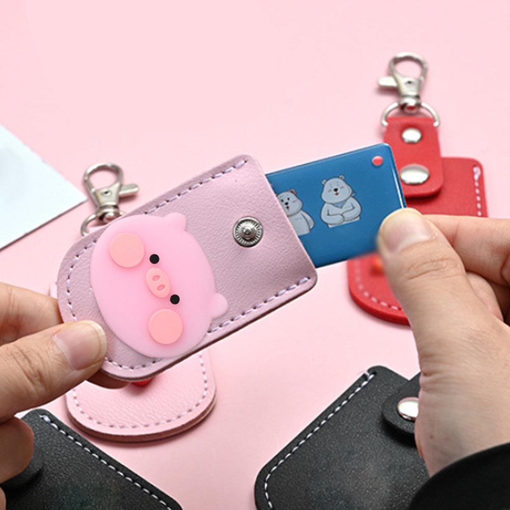 Móc Khóa Đựng Thẻ ID/Thẻ Họa Tiết Hoạt Hình Dễ Thương