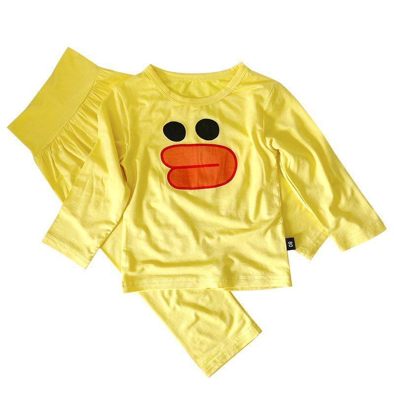 Bộ Đồ Ngủ Pijama Bằng Lụa Lạnh Lưng Cao Tay Dài Thoải Mái Thời Trang Xuân Thu Cho Bé 5