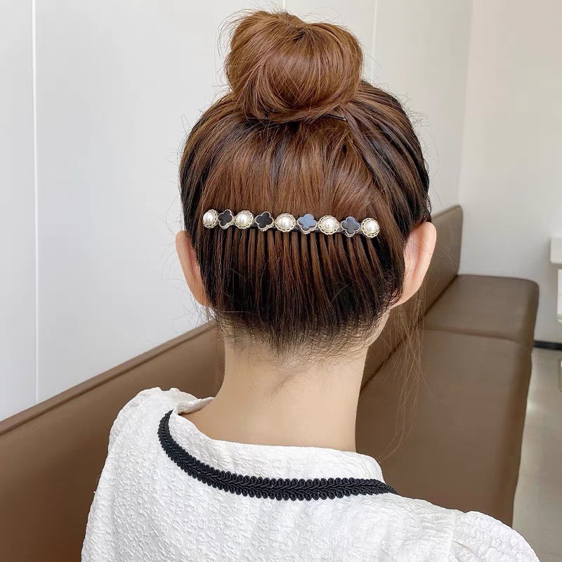 Xược Cài Tóc Đính Hạt Cỡ Lớn, Xược Tạo Kiểu Tóc Phong Cách Hàn