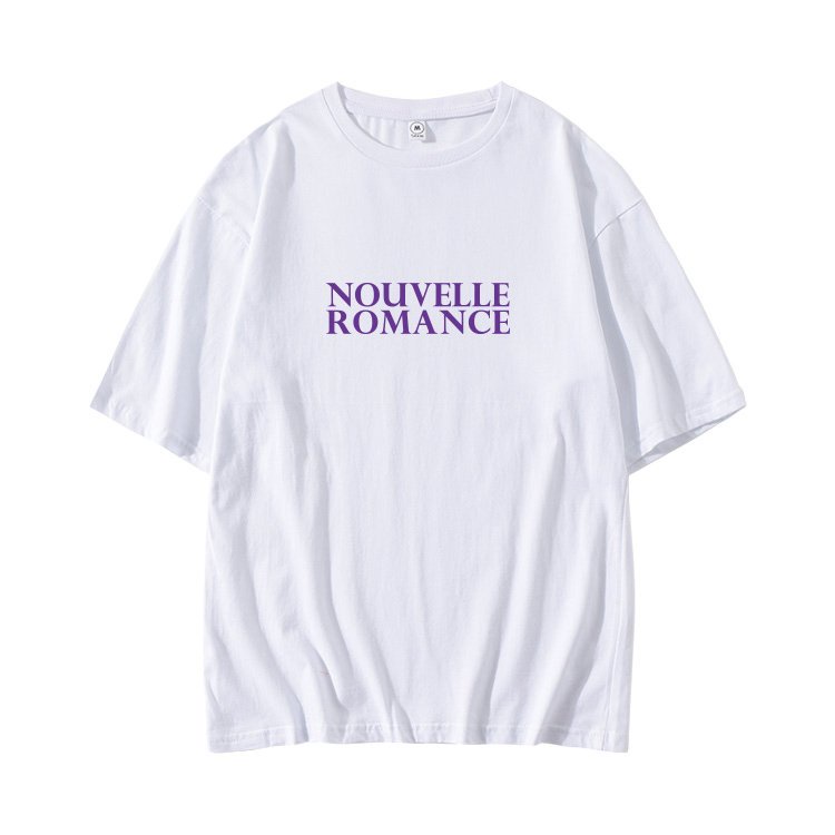 Áo thun phông đen trắng in hình NOUVELLE ROMANCE cheap moment CHA EUN WOO ASTRO