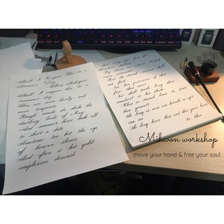 CALLIGRAPHY WORKSHEET - TẬP LUYỆN VIẾT CALLIGRAPHY CÓ DÒNG KẺ GIẤY SIÊU MỊN