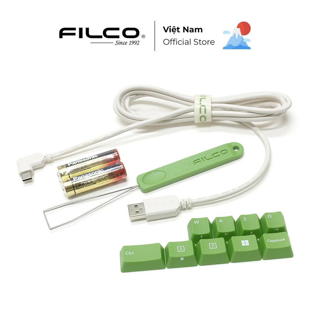 Bàn phím cơ Filco Majestouch Convertible 3 Matcha Fullsize/TKL - Hàng Chính Hãng