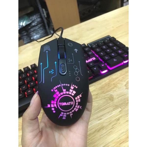 Chuột gaming Tomato S105 led giá rẻ dailyphukien