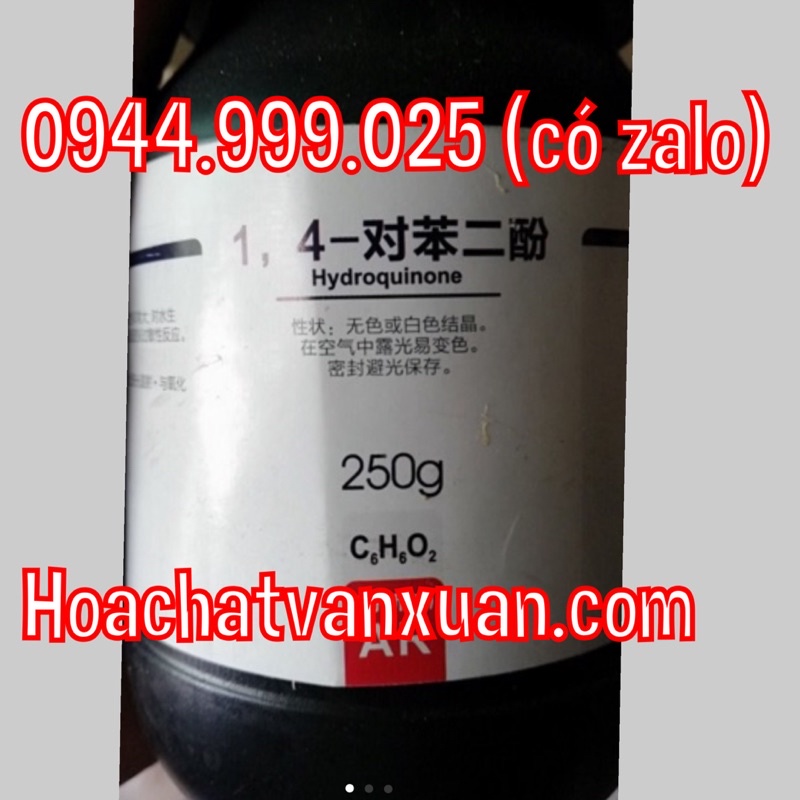 Hóa chất Hydroquinone lọ 250g C6H6O2 hydroquinol CAS 123-31-9 tinh khiết