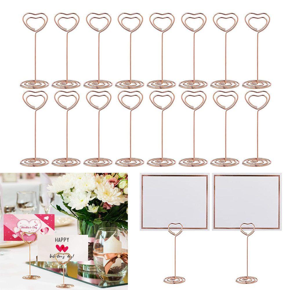 1 Giá Đỡ Kẹp Giấy Hình Trái Tim Độc Đáo Trang Trí Bàn Tiệc Cưới