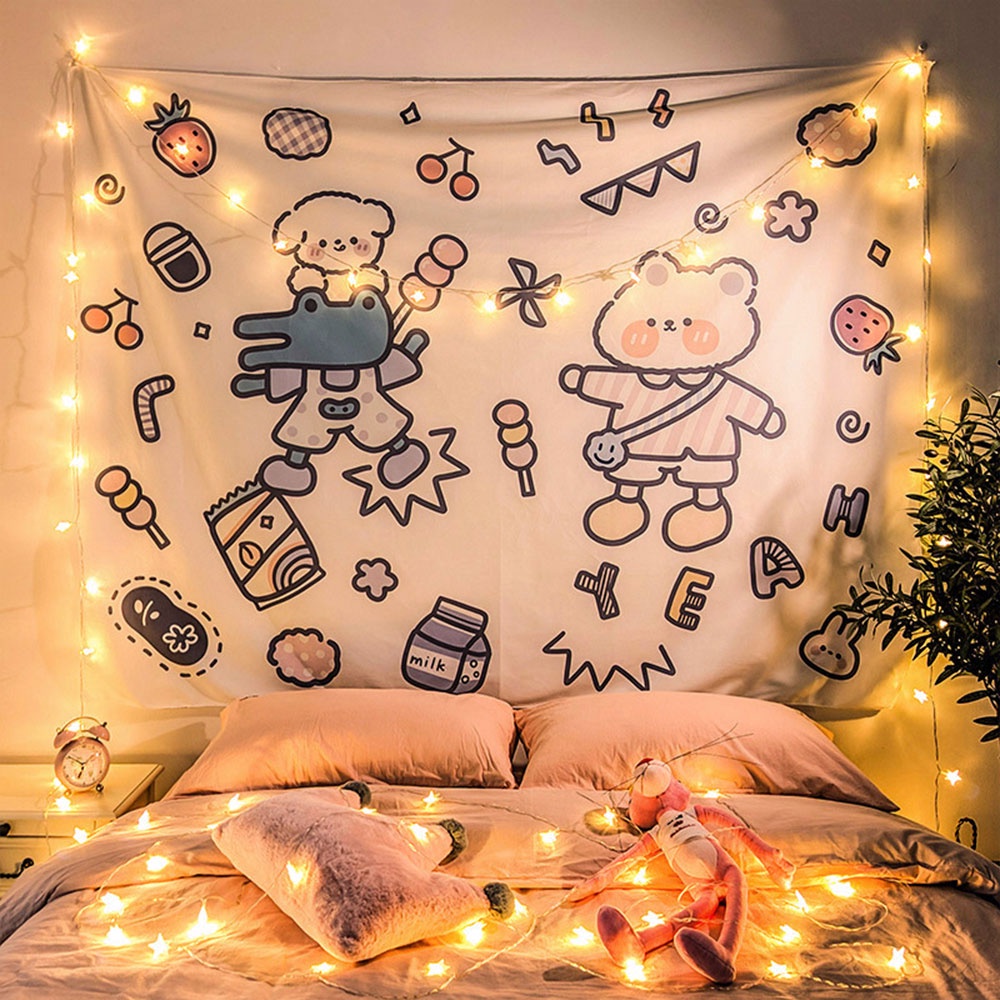 Thảm Treo Tường Họa Tiết Hoạt Hình Dễ Thương 95*73CM