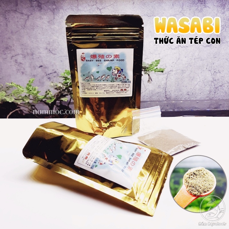 Thức Ăn Tép Con WASABI Baby Shrimp || Tép Con Khoẻ Mạnh - Nhanh Lớn - Hạn Chế Hao Hụt