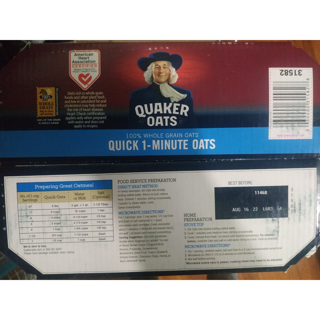 Yến mạch Quaker Oats chính hãng đồng giá chỉ 99k