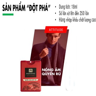 Romano: Nước hoa bỏ túi Romano Attitude 18ml
