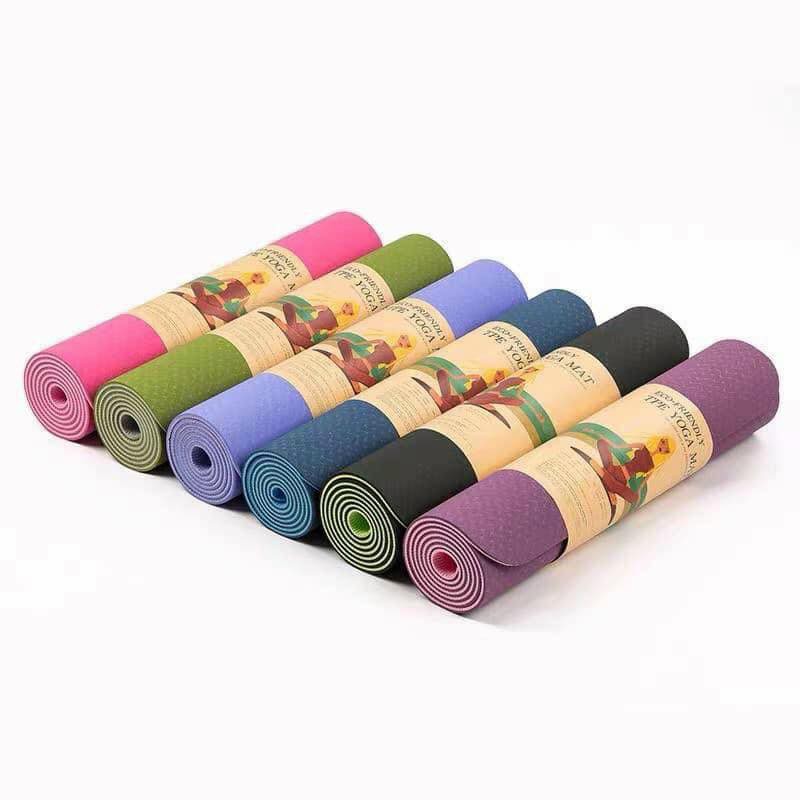 Thảm Tập Yoga Định Tuyến TPE Zera Mat 8mm 2 Lớp ( giao ngẫu nhiên)