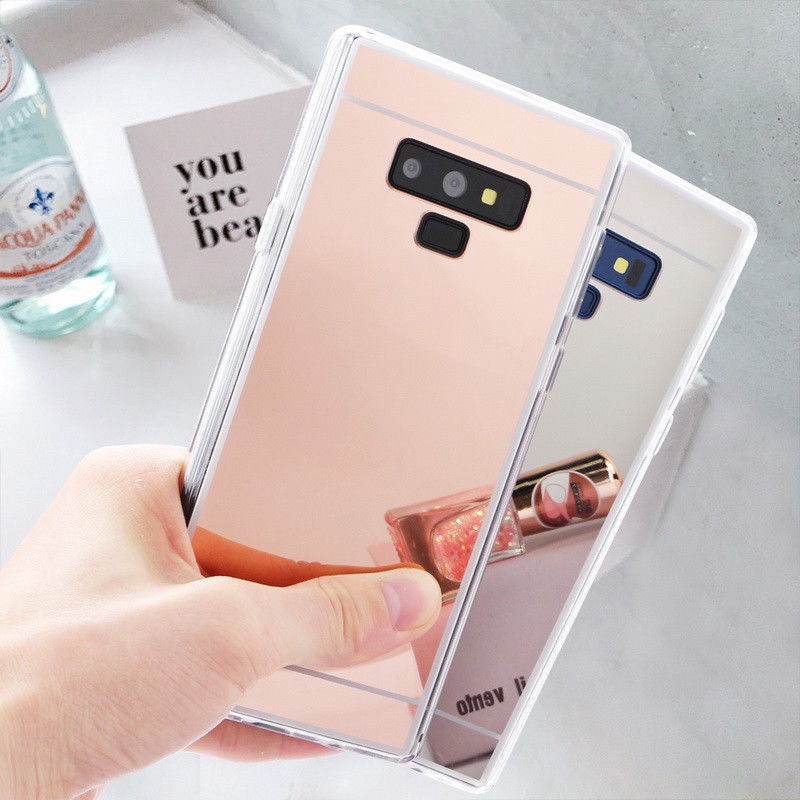 Ốp điện thoại tráng gương đầy độc đáo cho Samsung Galaxy J4 J6 A6 Plus A7 J8 J6 2018 Note 9