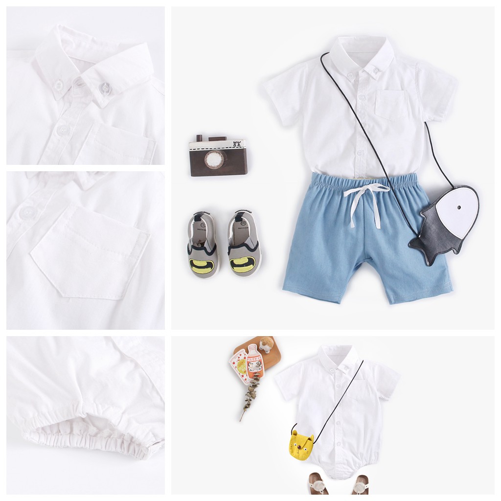 Bộ Áo Liền Thân + Quần Short Sanlutoz Dành Cho Bé Trai