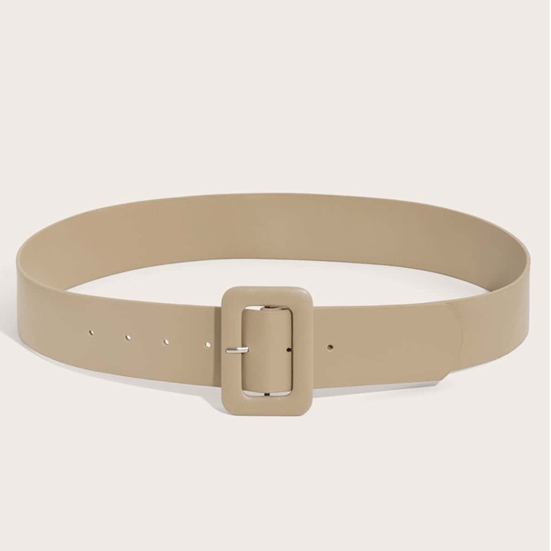 Thắt Lưng Bằng Da Pu Có Khóa Hình Vuông Cổ Điển