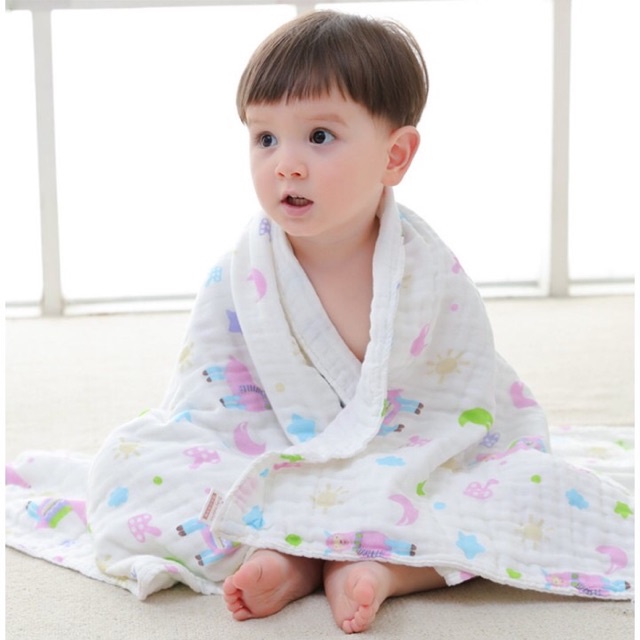 Khăn tắm 6 lớp Xô nhăn ( Khăn tắm To xịn)