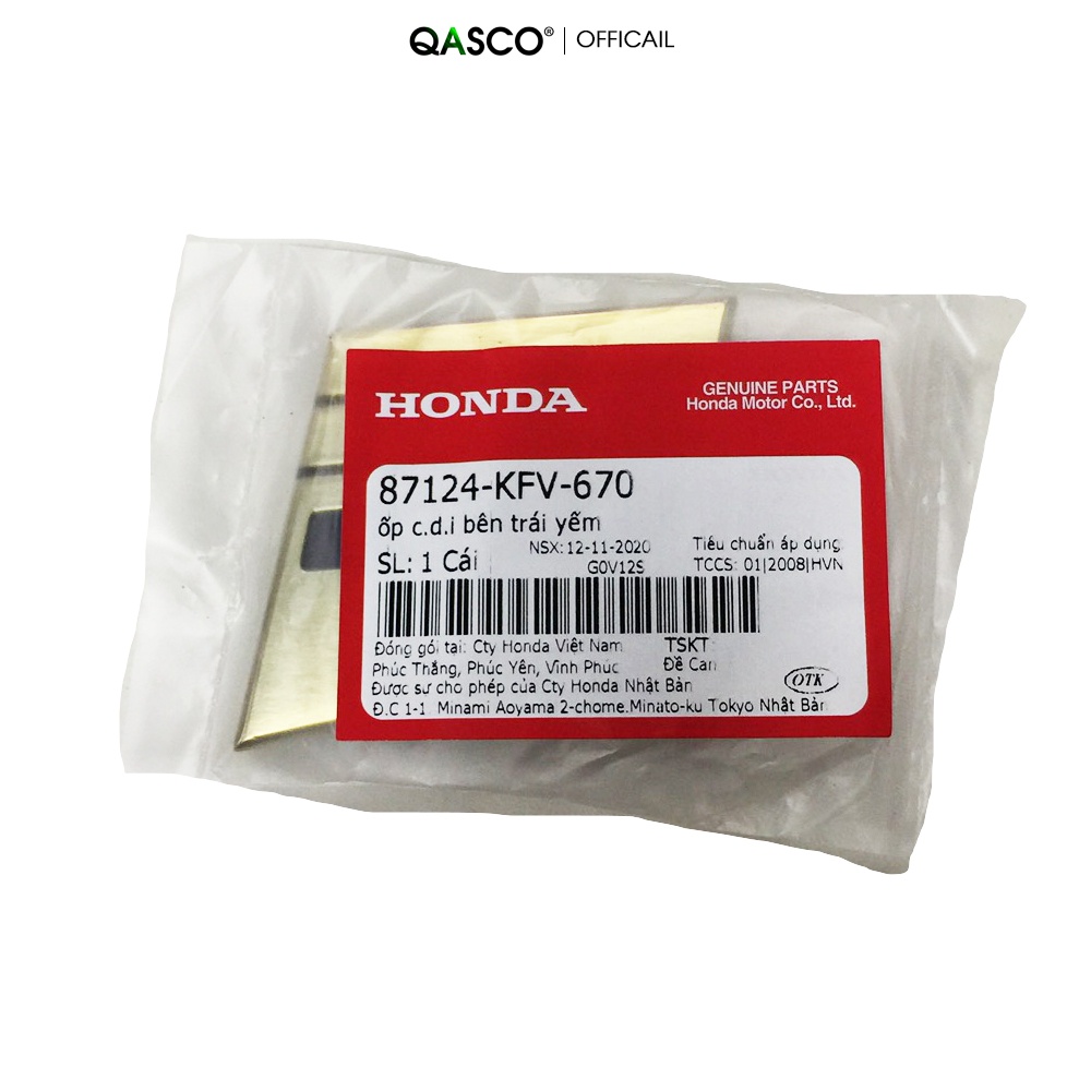 Ốp CDI bên trái yếm HONDA Dream 100 (KFV)  QA(87124KFV670) _( 1060)