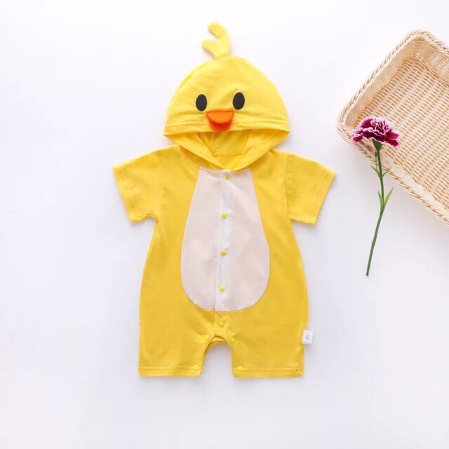 Áo liền quần hình thú cho bé có mũ 02
