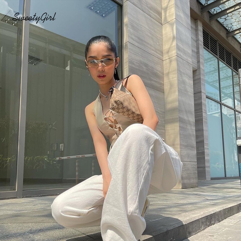 Áo Tank Top Cổ Chữ V Khoét Sâu Màu Trơn Thời Trang Quyến Rũ Cho Nữ