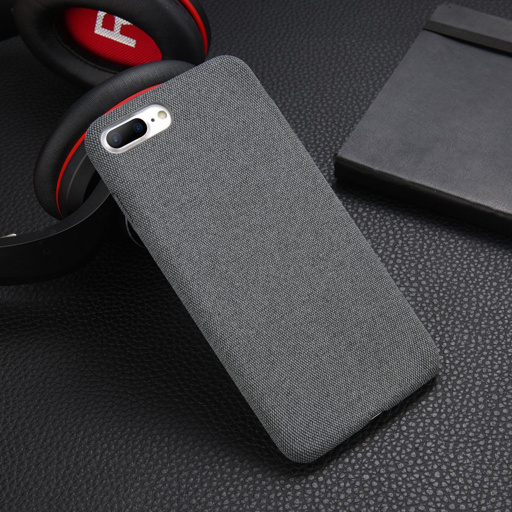 Vintage style solid color soft fabric cover phone case for iPhone 6 6s 7 8 plus X XR XS MAX 11 pro max