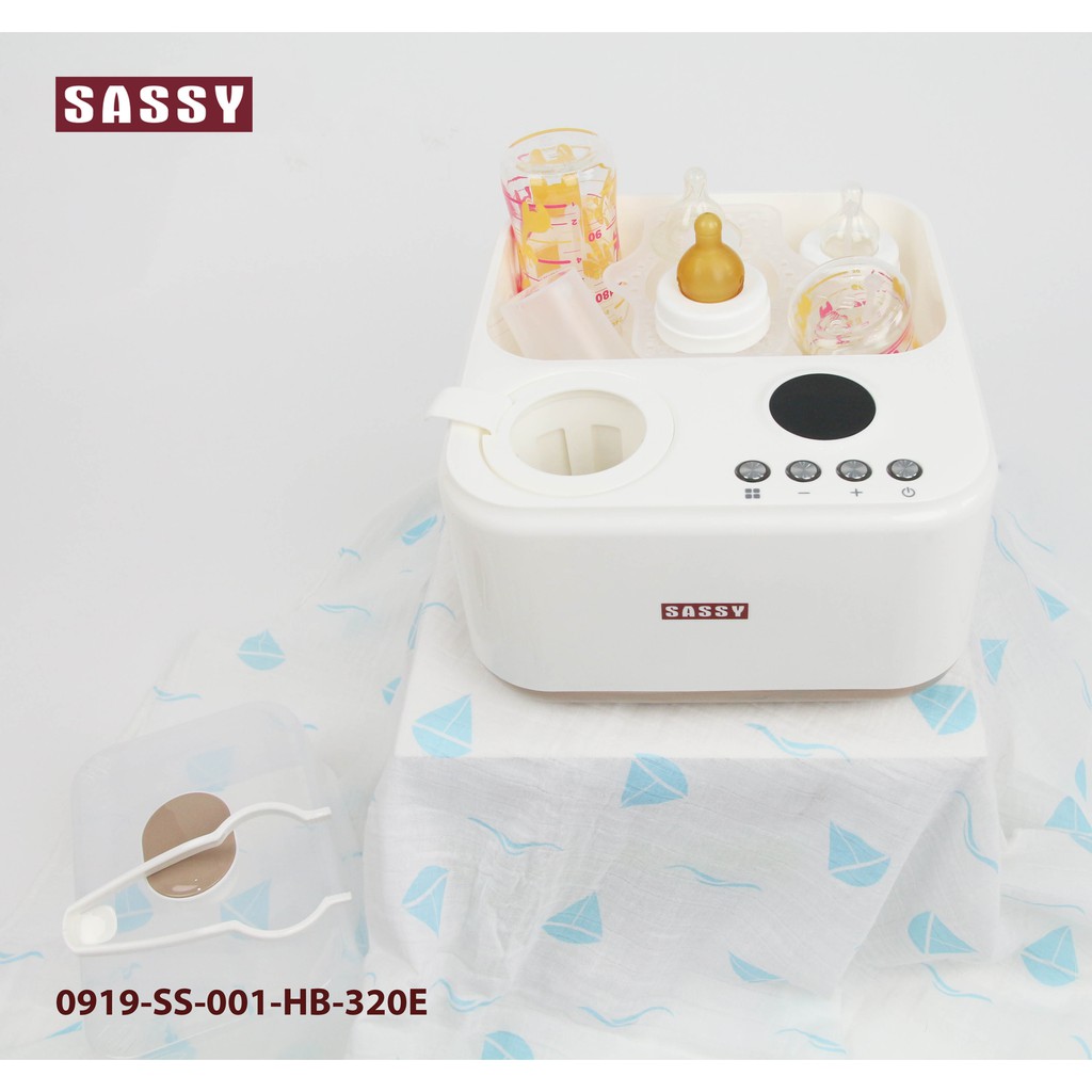 Máy Tiệt Trùng Bình Sữa và Hâm Sữa đa năng - Nhãn hiệu Sassy - 320E