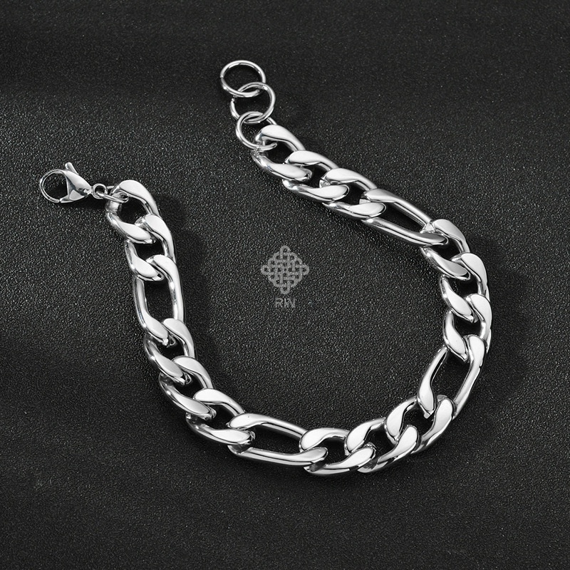 Vòng tay xích cuban titan nguyên chất, Lắc tay hiphop unisex mắc xích cá tính, trangsucmoiluatuoi.RIN