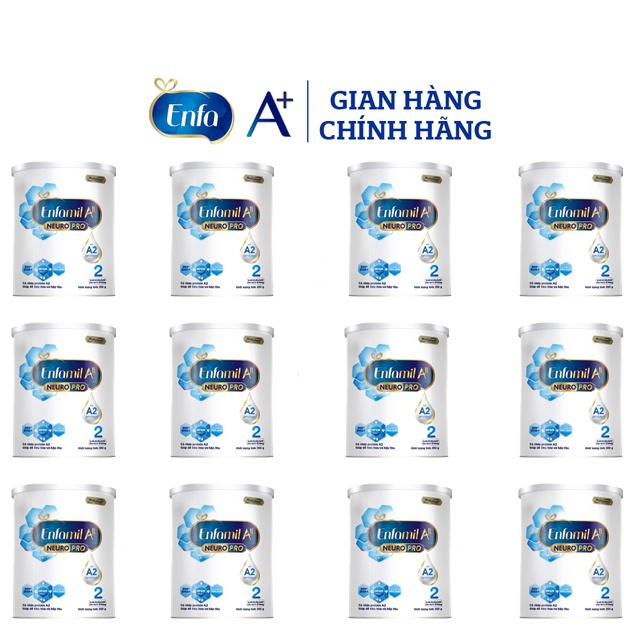 Combo 12 Lon Sữa Bột Enfamil A2 Neuropro 2 – 350g