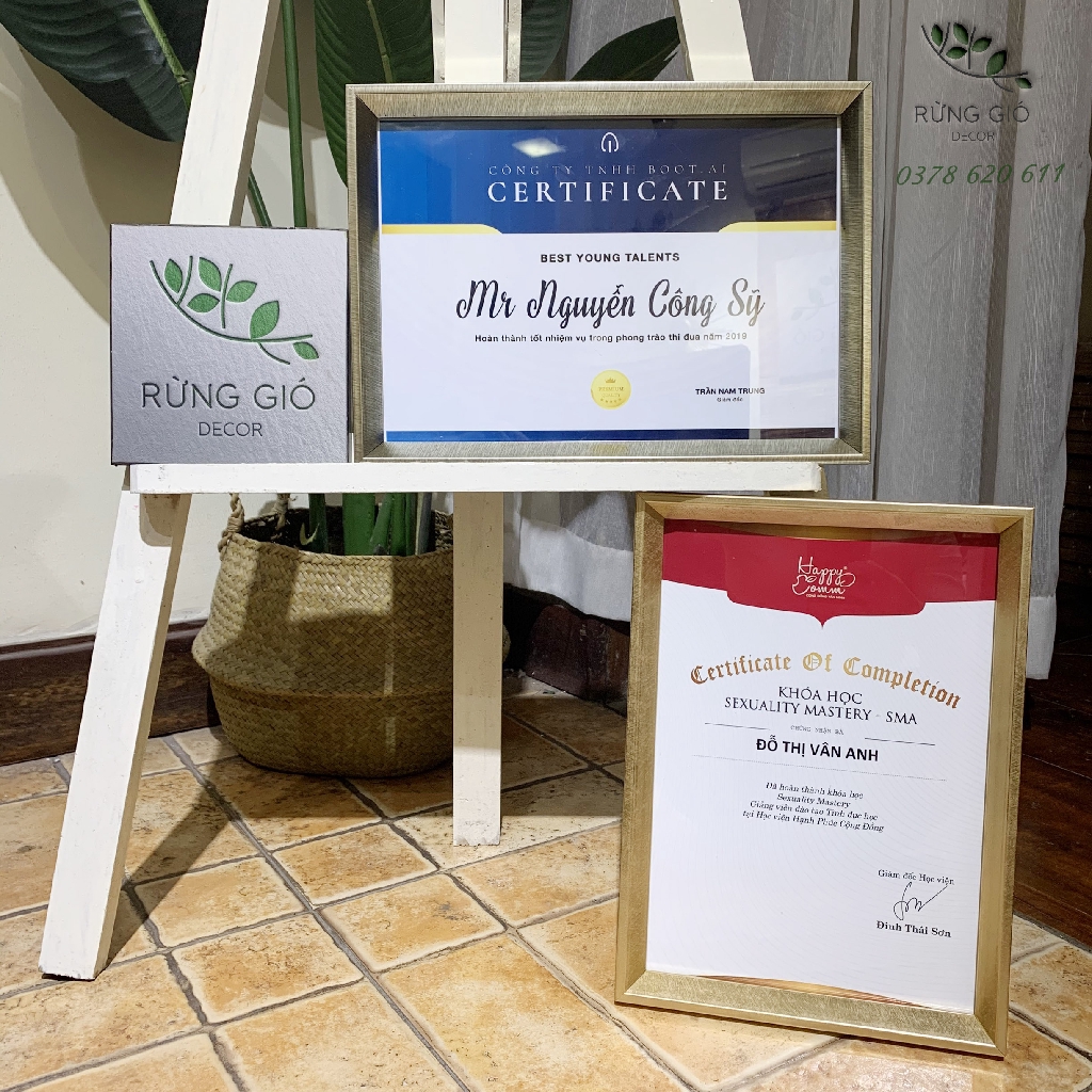 Khung bằng khen khung giấy khen vát viền mỏng cỡ A4 sang trọng | BigBuy360 - bigbuy360.vn