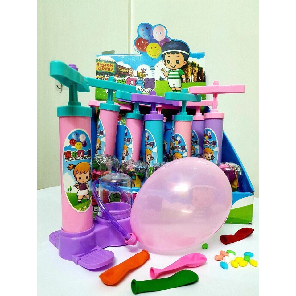 KẸO ĐỒ CHƠI BƠM BÓNG CHO BÉ/ ĐỒ CHƠI BƠM BONG BÓNG KÈM KẸO