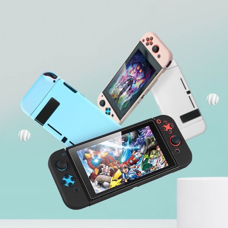 Ốp lưng thân máy + case Joy-Con cứng, sơn PC mịn cho Nintendo Switch