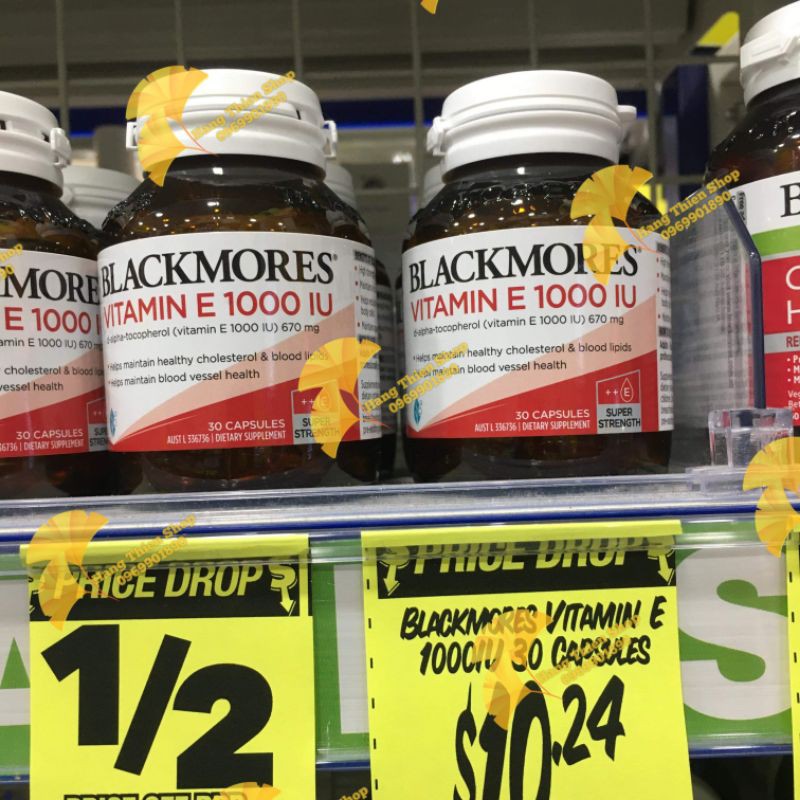  (Đủ bill) Blackmores Vitamin E 1000iu