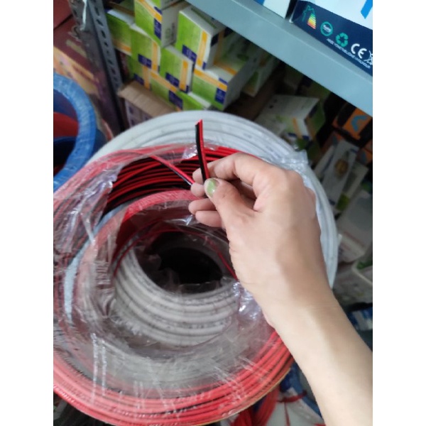 1m Dây loa ampli đỏ đen 100 tim
