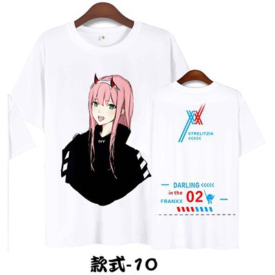 (HÀNG HOT) Áo Thun Tay Lửng Anime Darling in the FranXX Nam Nữ!!