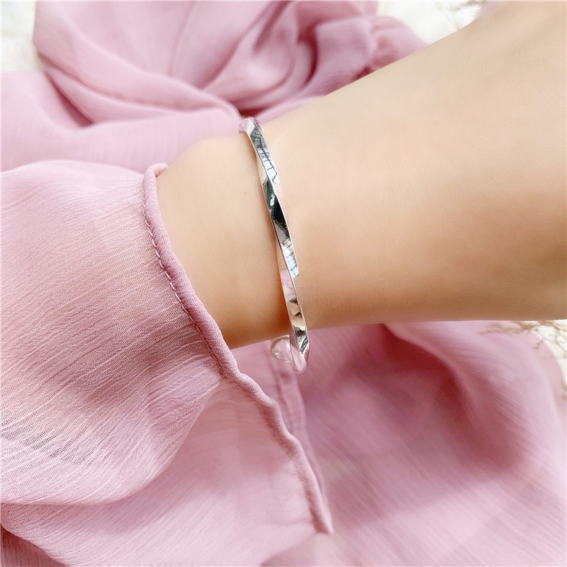 adjustable ripple s925 sterling silver bracelet for women JP5
