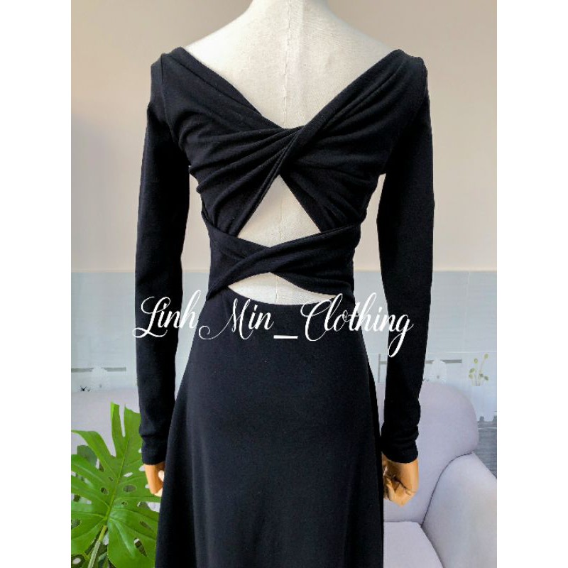 Đầm Dự Tiệc Sexy Dáng Cut-out Ôm Body Cực Sang - Váy Maxi Midi Dáng Dài Khoét Lưng Mặc 2 Kiểu GOYA DRESS