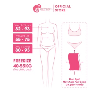 GECKO Bikini 2 Mảnh Cột Nơ GK0223 (Ảnh Thật)