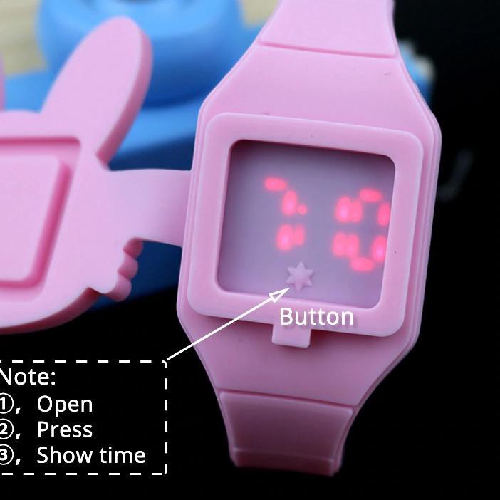 Đồng Hồ Đeo Tay Silicone Hình Mèo Hoạt Hình Cho Bé | BigBuy360 - bigbuy360.vn
