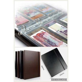 Bìa album 4 còng PCCB/Mingt đựng phơi tem/tiền 9 lỗ