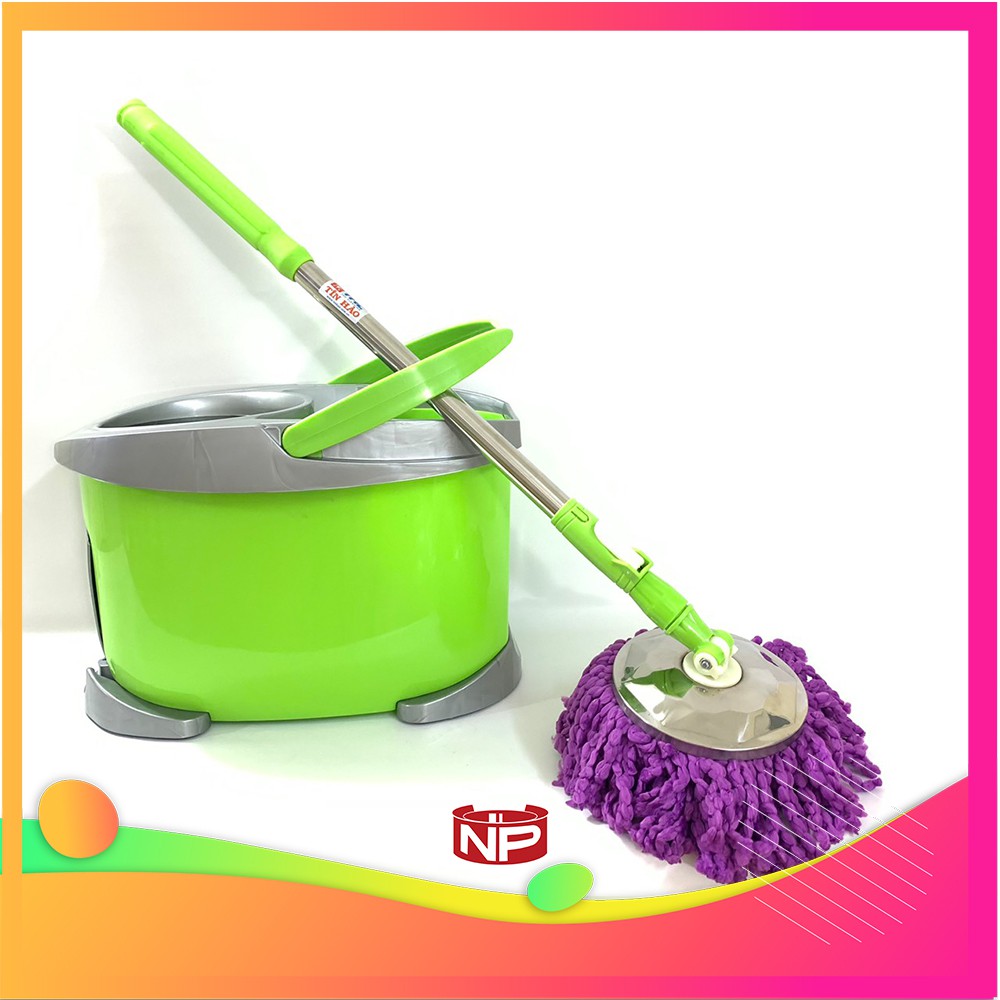 [Cao Cấp] Bộ lau nhà 360 độ thông minh tự vắt THC-3S Spin Mop