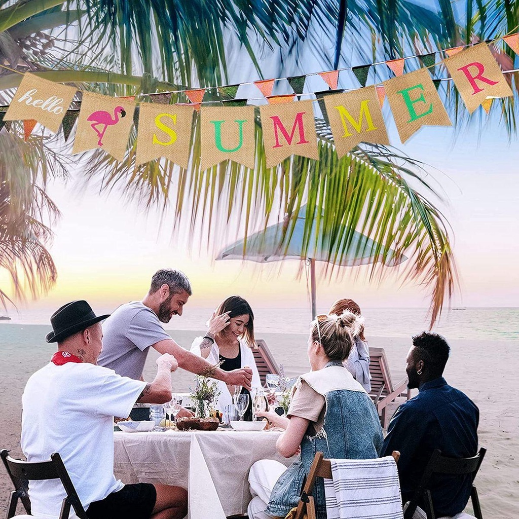 Dây Treo Trang Trí Hình Chim Hồng Hạc Phong Cách Hawaiian