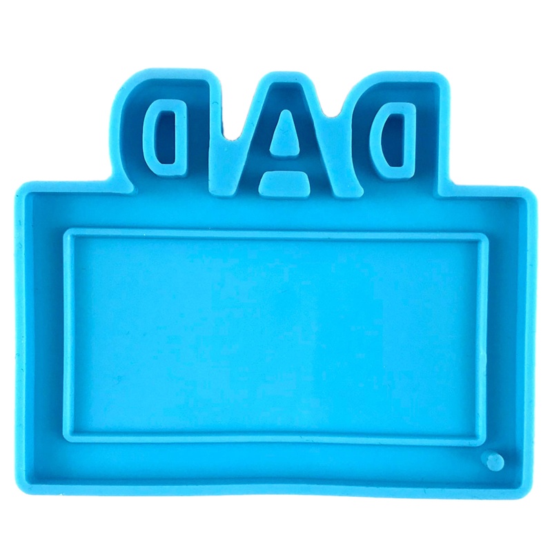 Khuôn Silicone Làm Móc Khóa Nhựa Resin Pha Lê UV Ngày Của Cha
