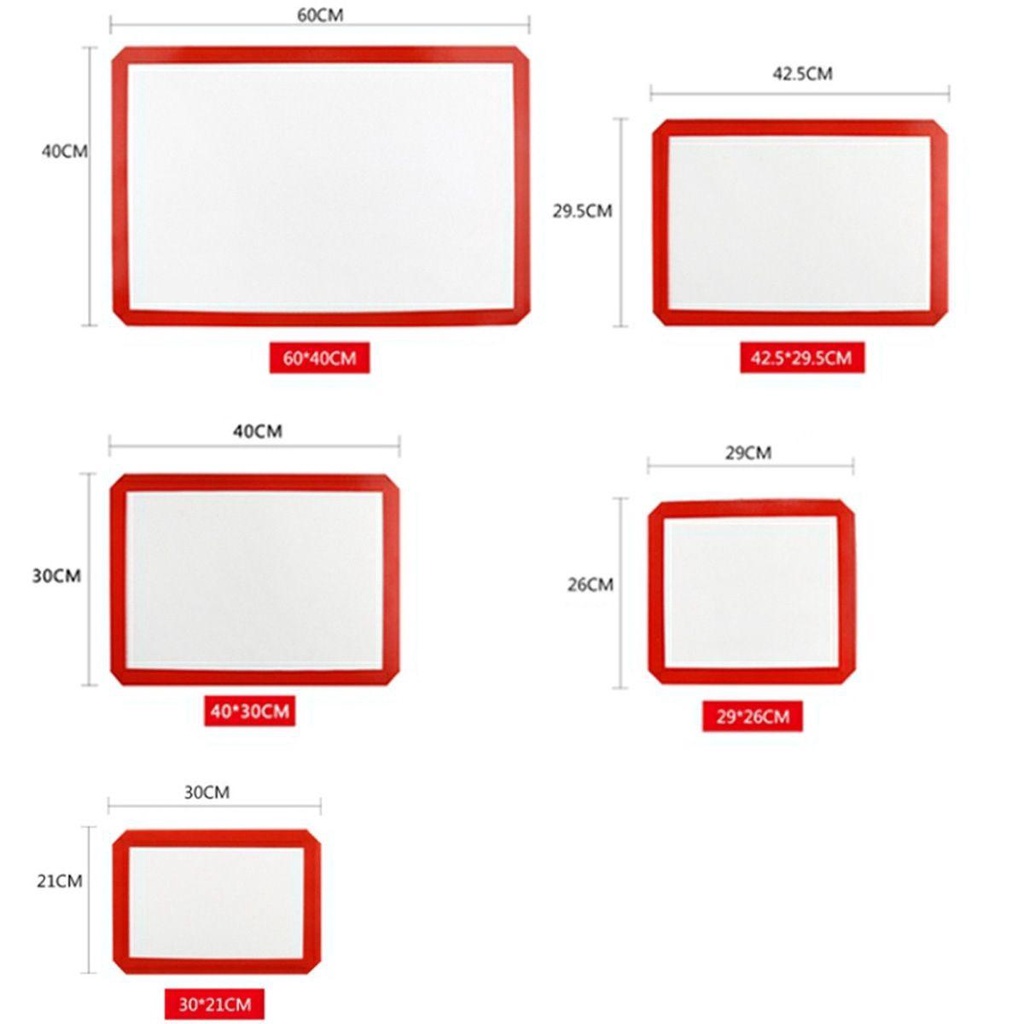 Thảm Nướng Bánh Bằng Silicone Chịu Nhiệt Chống Dính