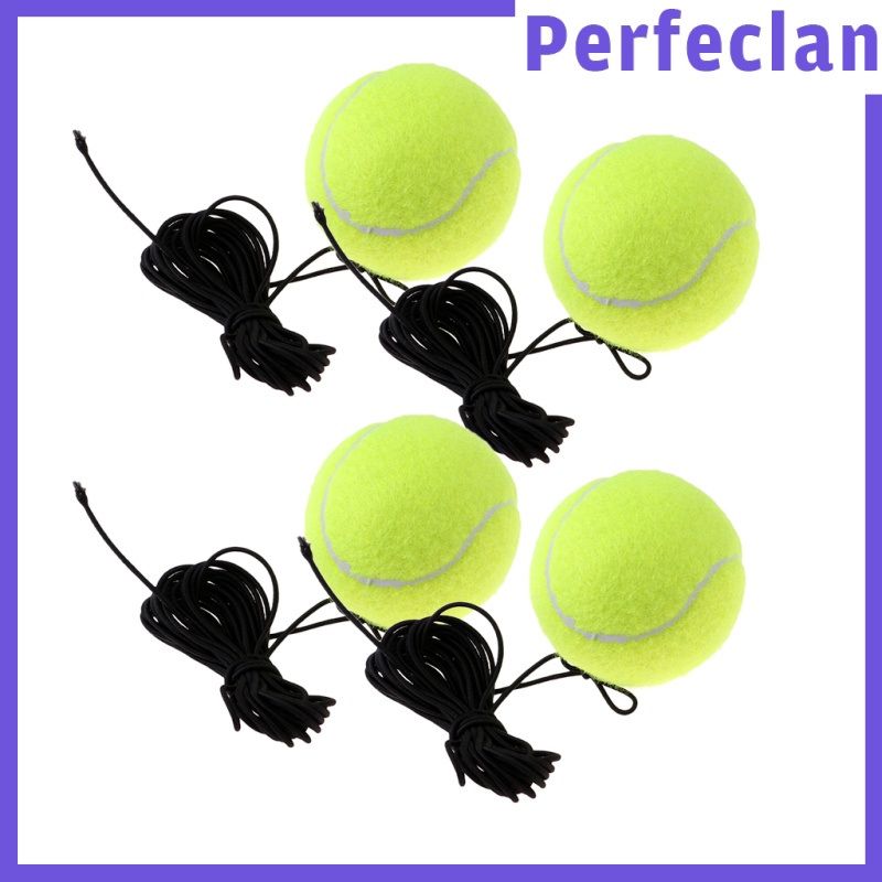 Set 4 Quả Bóng Tennis Cao Su Kèm Dây Dùng Để Luyện Tập Trong Nhà