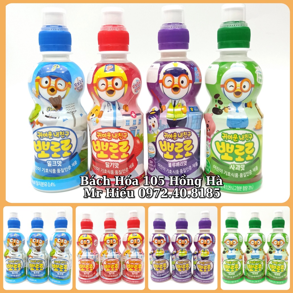 Nước trái cây Pororo hàng nhập khẩu