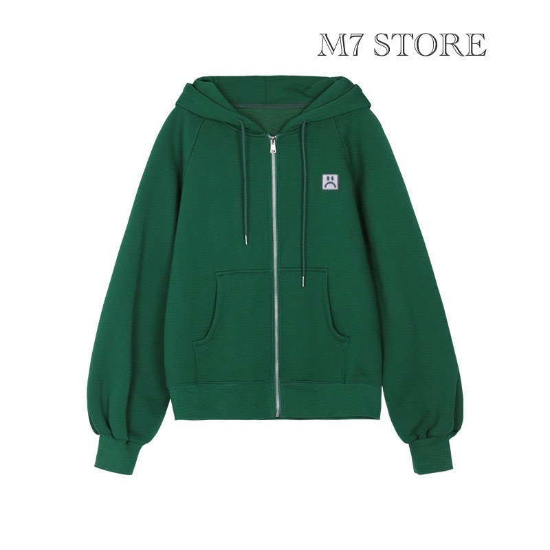 Áo hoodie zip, Áo khoác nữ,áo khoác nam nữ unisex M7 cao cấp M750