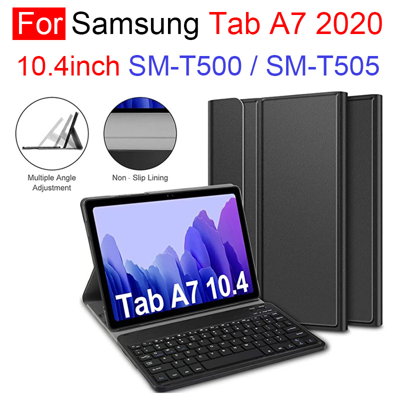 Bao Da Kèm Bàn Phím Không Dây Cho Samsung Galaxy Tab A7 10.4 '' 2020 Sm T500 T505