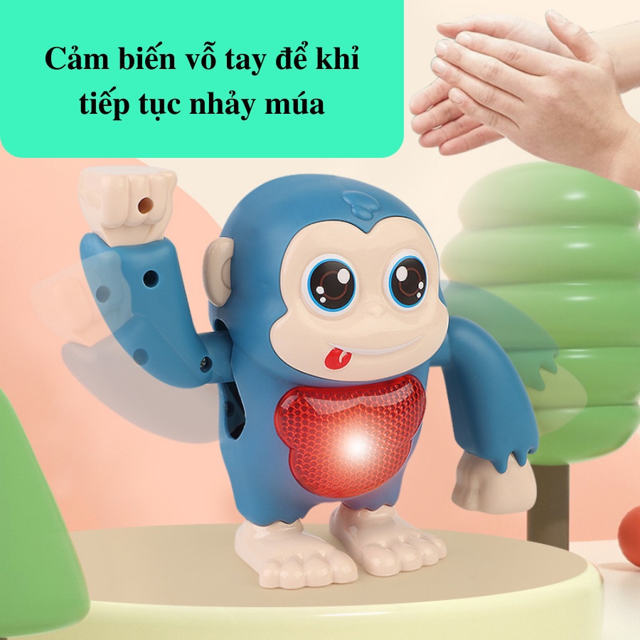 Đồ Chơi Chú Khỉ Nhảy Múa Phát Nhạc Vui Nhộn cho bé Kumi toys